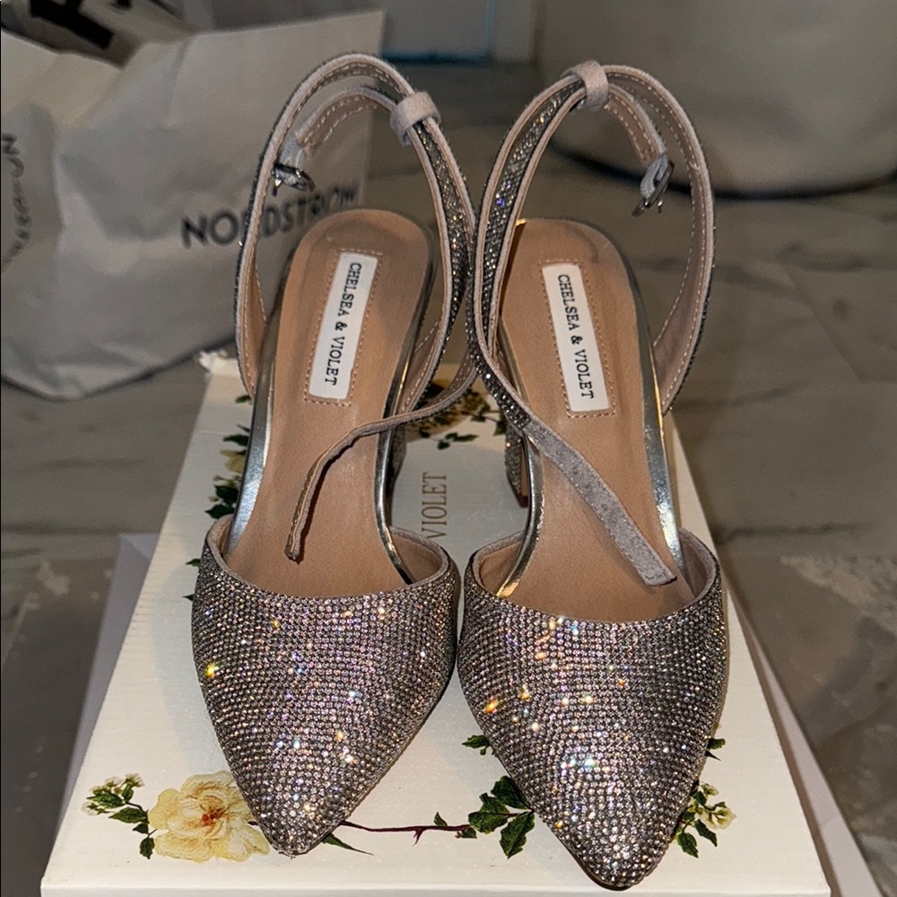 Chelsea & Violet Glitter Heels